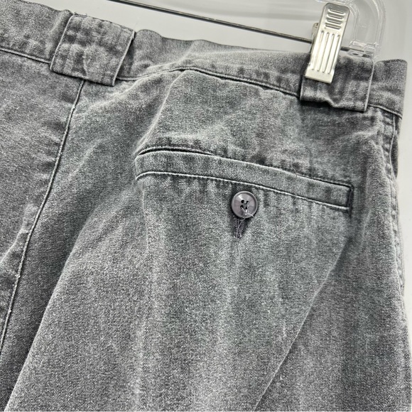 Vintage Katana Texwood Double Knee Jeans High Rise Taper Pleated Sz 29 Gray - Picture 4 of 12